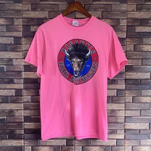 Women’s Gildan Medium Hot Pink Risky’s BBQ T Shirt